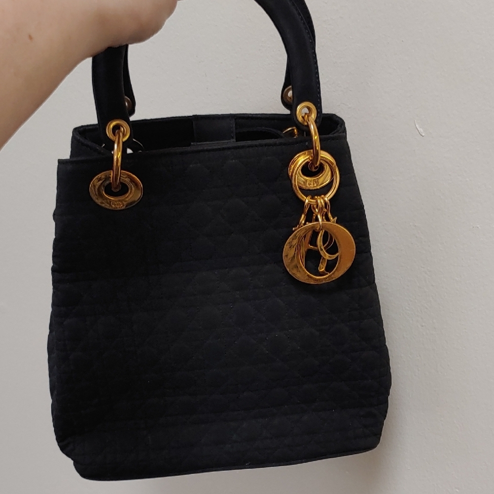 Dior Elegant Black Quilted Handbag